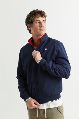 Veste - Rouge - Bleu marine