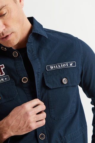 Surchemise regular - Bleu marine