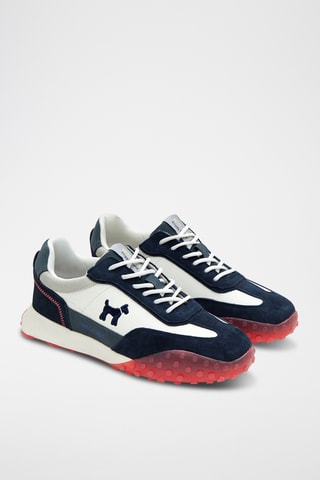 Baskets en cuir - Bleu marine