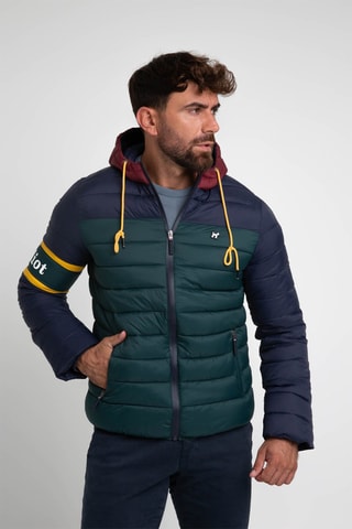 Doudoune à capuche - Multicolore