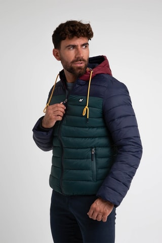 Doudoune à capuche - Multicolore