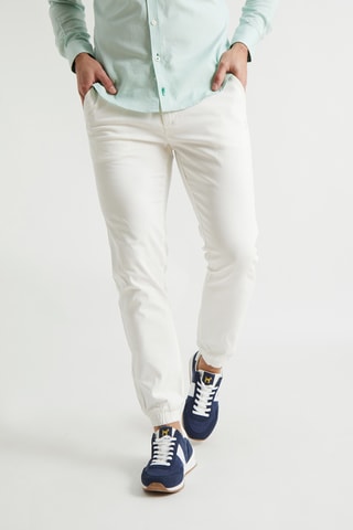 Pantalon slim - Blanc