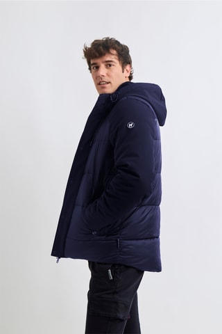Doudoune à capuche - Bleu marine