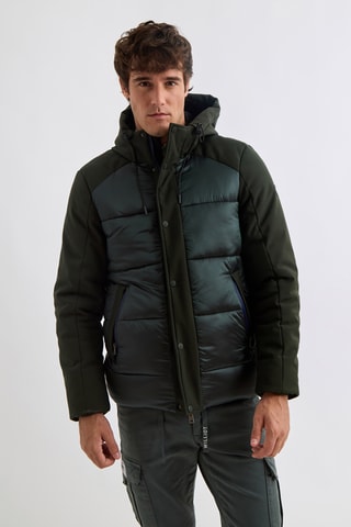 Doudoune à capuche - Vert
