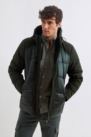 Doudoune à capuche - Vert