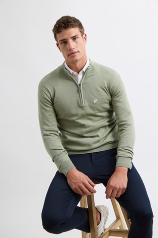 Pull - Gris - Vert