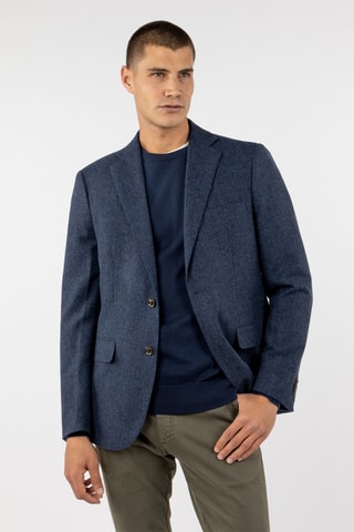 Blazer en laine - Bleu marine