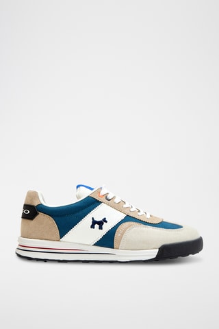 Baskets en cuir - Bleu