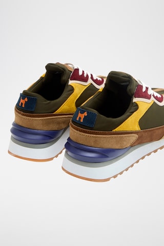 Baskets en nubuck - Vert