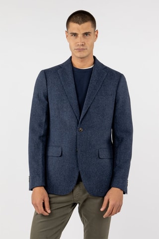 Veste en laine - Bleu marine
