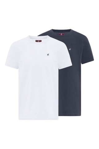 2 t-shirts - Blanc et gris