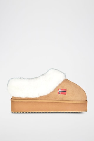 Botines forrados con plataforma Oninkasi - Camel