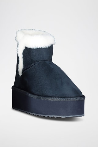 Botas forradas con plataforma Oslo - Azul marino