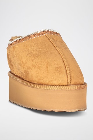 Botines con plataforma One - Camel