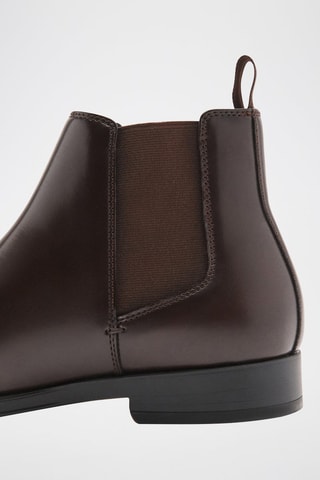 Chelsea boots similicuir - Marron