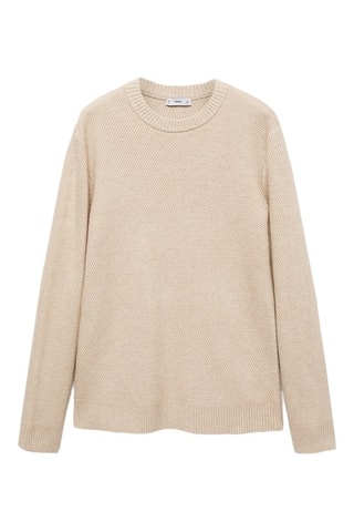 Pull-over maille regular-fit - Sable