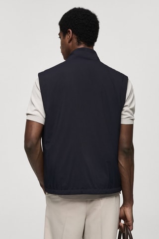 Gilet réversible résistant à l'eau - Bleu marine