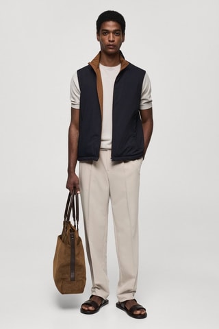 Gilet réversible résistant à l'eau - Bleu marine