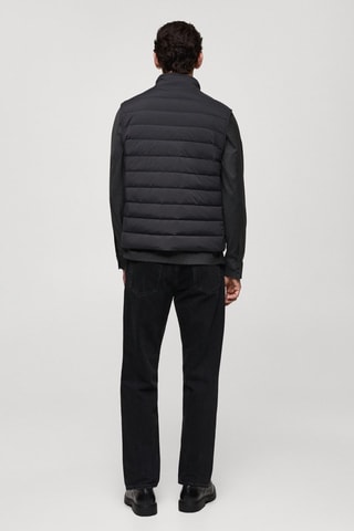 Gilet matelassé rembourrage plumes - Anthracite