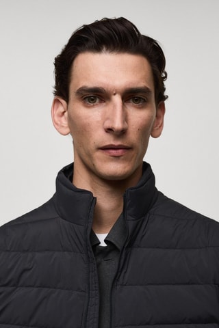 Gilet matelassé rembourrage plumes - Anthracite