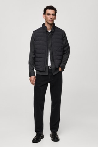 Gilet matelassé rembourrage plumes - Anthracite