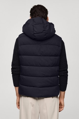 Gilet matelassé résistant à l'eau - Bleu marine