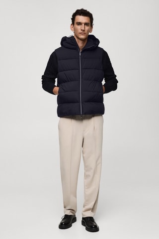 Gilet matelassé résistant à l'eau - Bleu marine