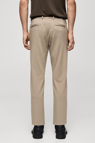 Pantalon slim-fit comfort stretch cordon - Beige