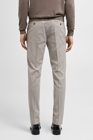 Pantalon costume Parí super slim-fit - Gris clair chiné