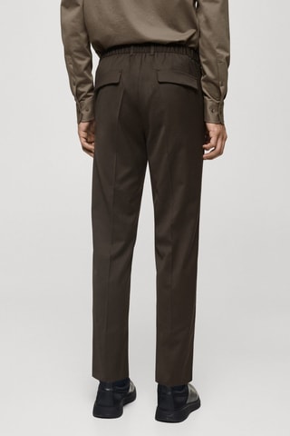 Pantalon slim-fit comfort stretch Coolmax® - Marron