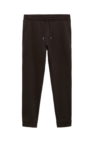 Jogging coton cordon - Chocolat