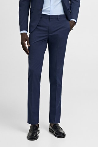 Pantalon costume París super slim-fit - Bleu