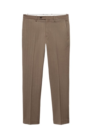 Pantalon costume slim-fit tissu comfort stretch - Beige