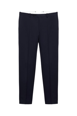 Pantalon costume slim-fit tissu comfort stretch - Bleu marine