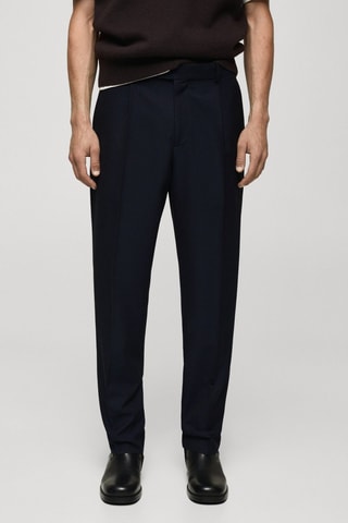 Pantalon de costume slim fit - Bleu marine