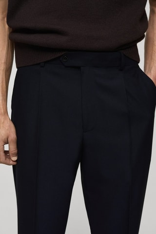 Pantalon de costume slim fit - Bleu marine