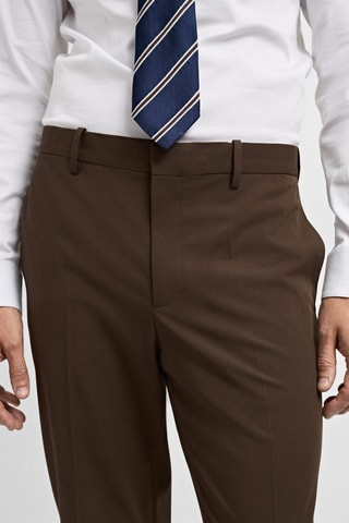 Pantalon costume Parí super slim-fit - Marron