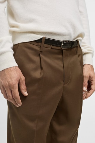 Pantalon costume slim-fit - Marron