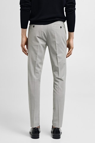 Pantalon costume Parí super slim-fit - Écru