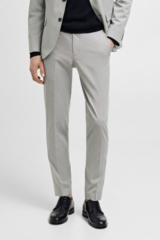 Pantalon costume Parí super slim-fit - Écru