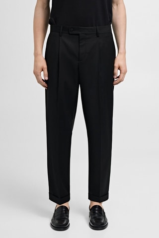 Pantalon de costume regular fit - Noir