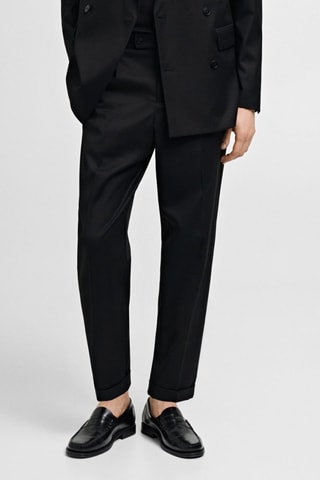 Pantalon de costume regular fit - Noir