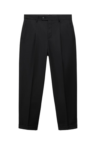 Pantalon de costume regular fit - Noir