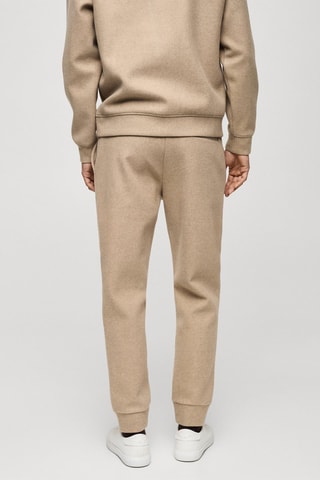 Jogging flanelle cordon - Beige