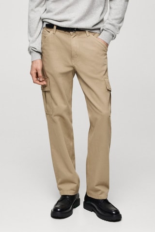 Jean cargo straight-fit - Kaki