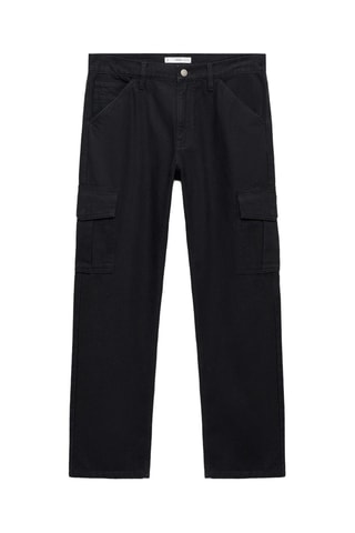 Jean cargo straight-fit - Noir