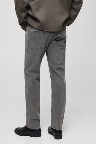 Jean slim-fit délavé gris - Gris