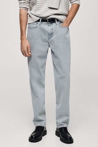 Jean regular-fit délavé clair - Bleu clair