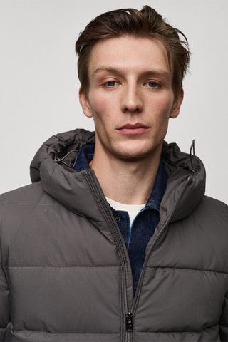 Anorak matelassé imperméable thermorégulateur - Gris