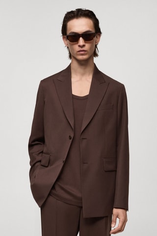 Veste de costume regular fit - Bordeaux